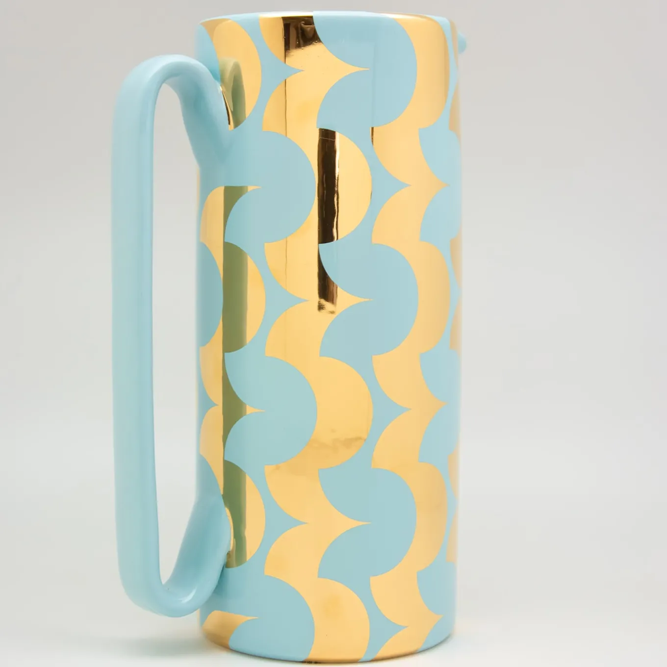 Caraffa Serlio Cicappa oro 24K e blu