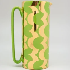 Caraffa Serlio Cicappa oro 24 carati e verde