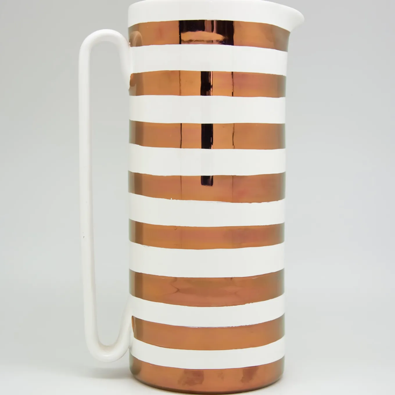 Caraffa Serlio Gondoliere rame e bianco