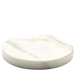 Caricatore Wireless Piccolo con Base in Marmo Calacatta Bianco