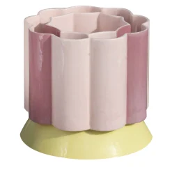 Carosello Coppa grande in ceramica multicolore per gelato
