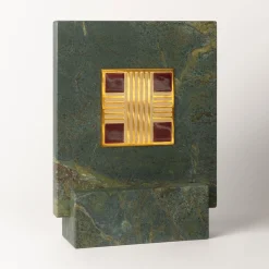 Carré Cloisonné su marmo Pezzo d'arte decorativa #23