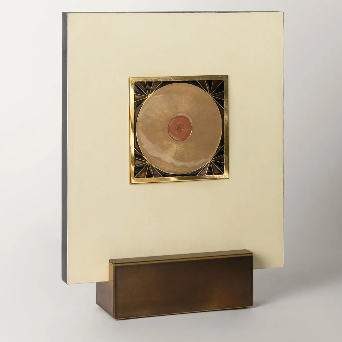 Carré Cloisonné su pergamena Pezzo d'arte decorativa #17