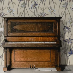 Carta da parati Fiori Caffelatte