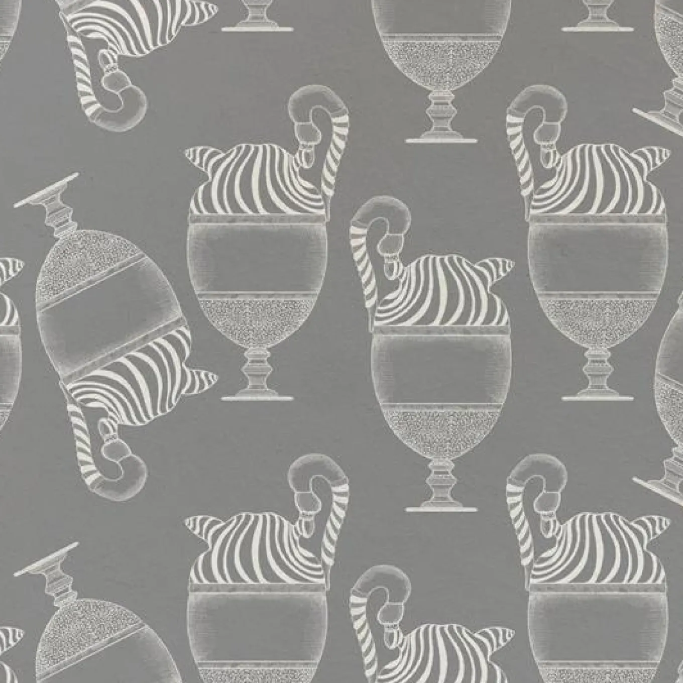 Carta da parati Fontana Grigio Elefante