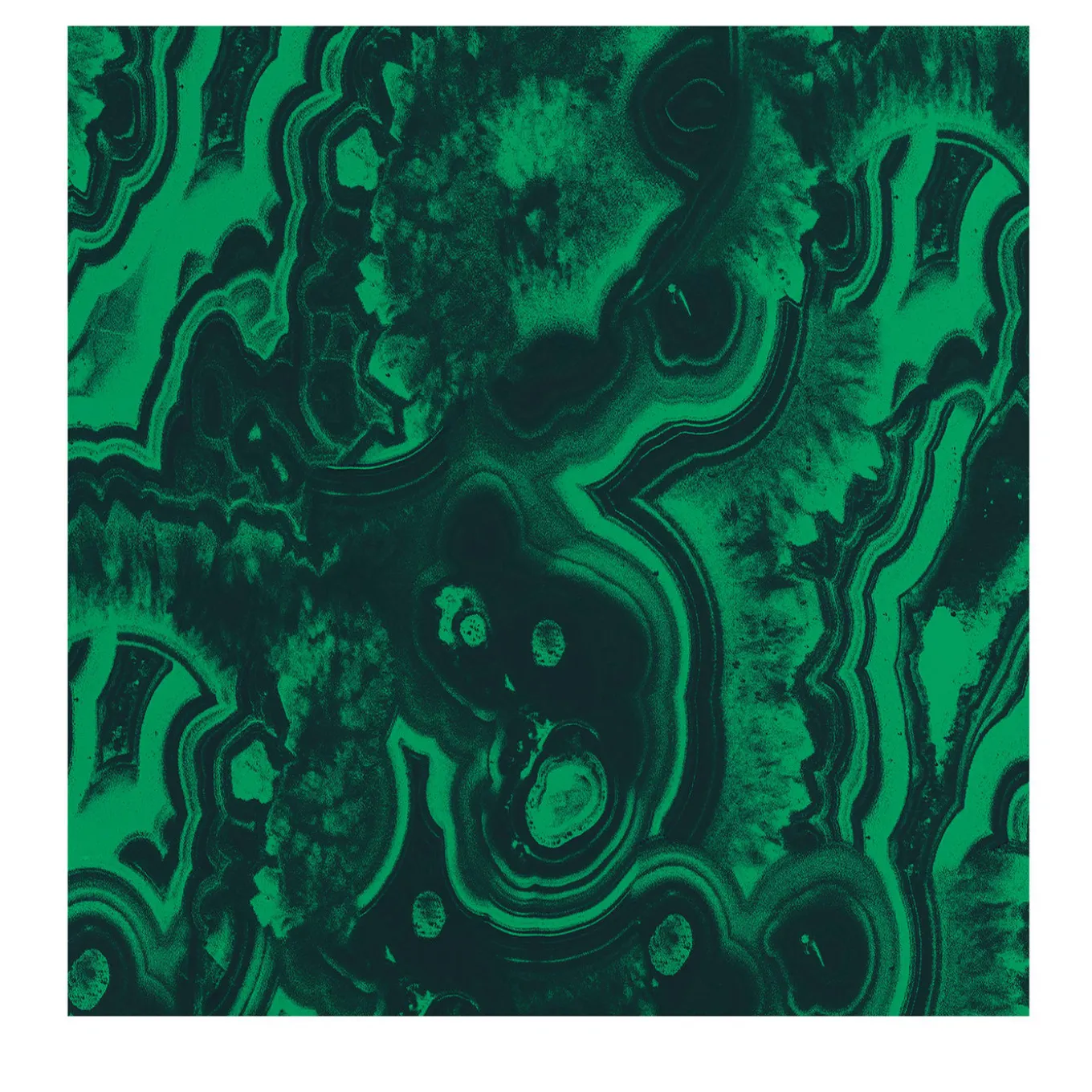 Carta da parati Geode Sezione Malachite