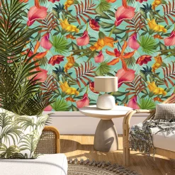 Carta da parati hawaiana Tiki Decor