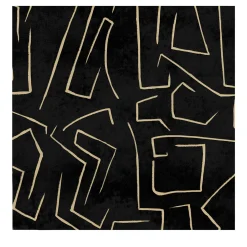 Carta da Parati Minimalista in Nero e Oro