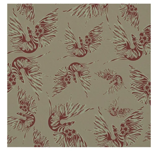 Carta da parati Misteriosa Beige & Sienna di Leonardo Dini