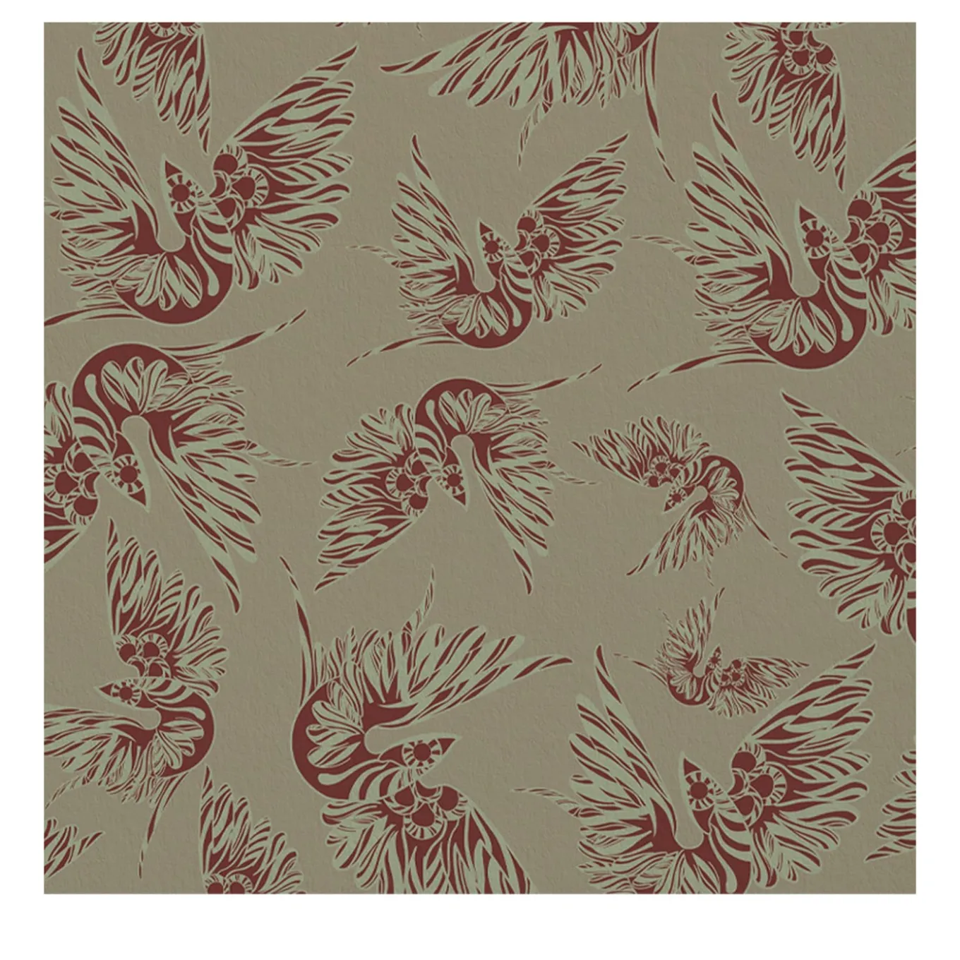 Carta da parati Misteriosa Beige & Sienna di Leonardo Dini
