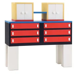 Cassettiera con armadi Granito di Nathalie Du Pasquier - Post Design