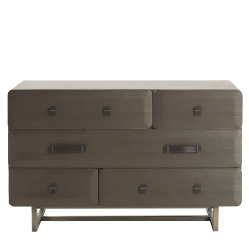 Cassettiera Five Points in Legno Grigio Fumé