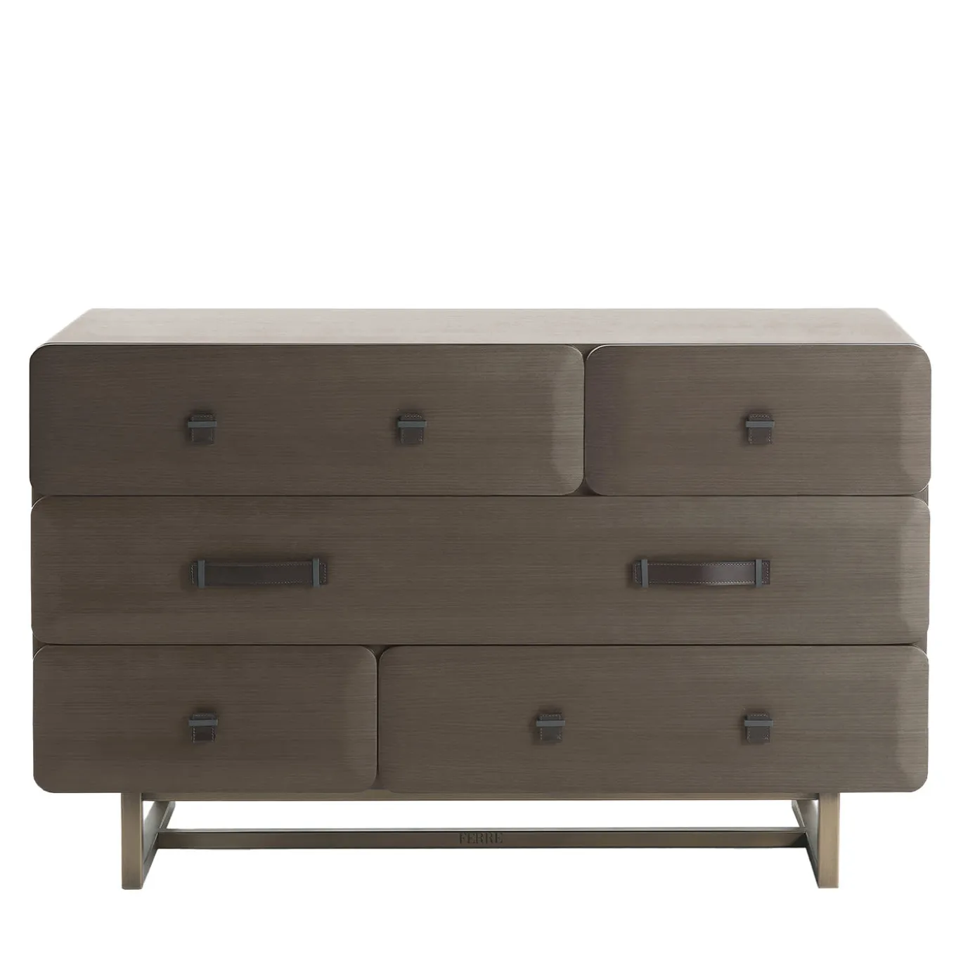 Cassettiera Five Points in Legno Grigio Fumé