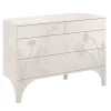 Cassettiera Linpha in Legno di Acero Bianco con 4 Cassetti