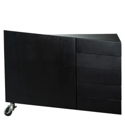Cassettiera W Il Toro in Rovere Nero Laccato