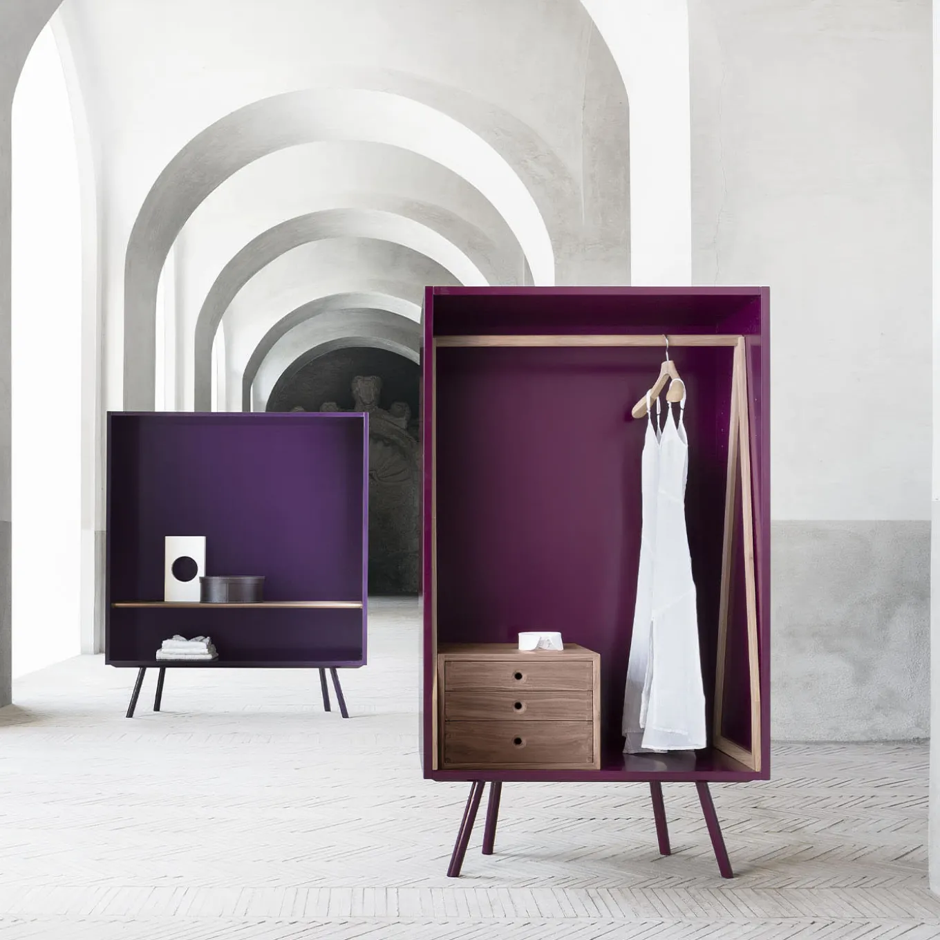 Casson Armadio a giorno con cassetti