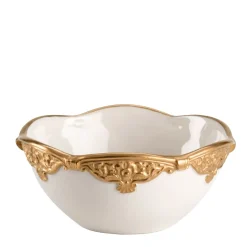 Caterina Ciotola extra-piccola bianca e oro