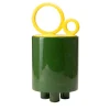 Cateto 2 Vaso in ceramica verde e giallo