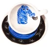 Cavallo blu sotto un cielo stellato N.2 Set per espresso