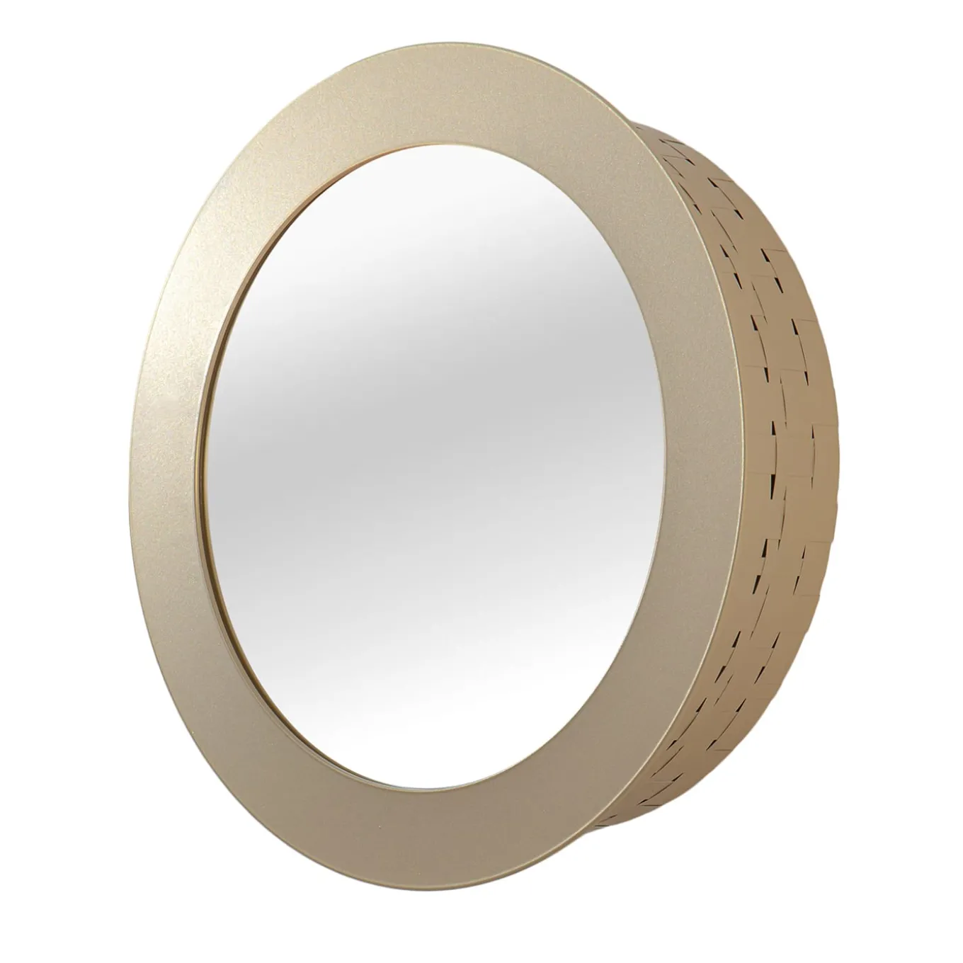 Celato 40 Specchio rotondo dorato