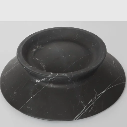 Centrotavola Amaltea Black Marquina di Ivan Colominas
