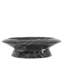 Centrotavola Amaltea nero antico di Ivan Colominas