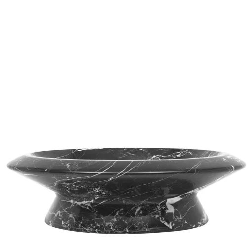 Centrotavola Amaltea nero antico di Ivan Colominas