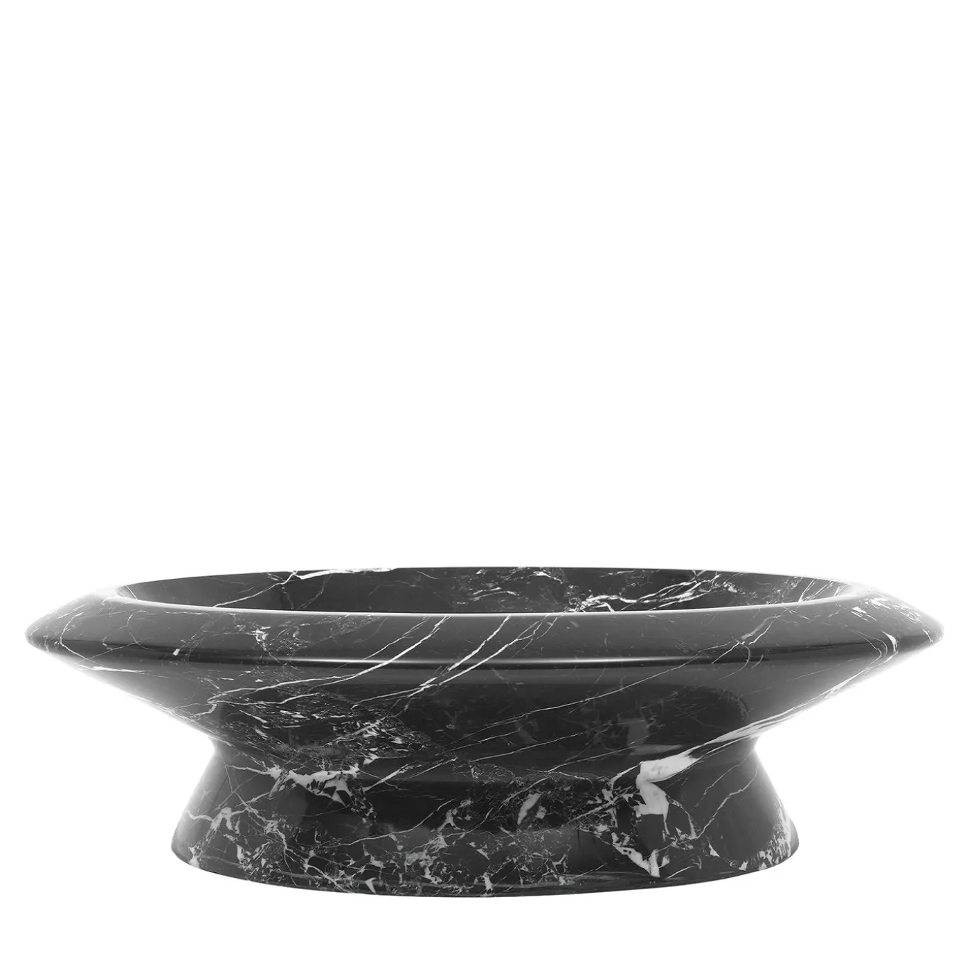 Centrotavola Amaltea nero antico di Ivan Colominas