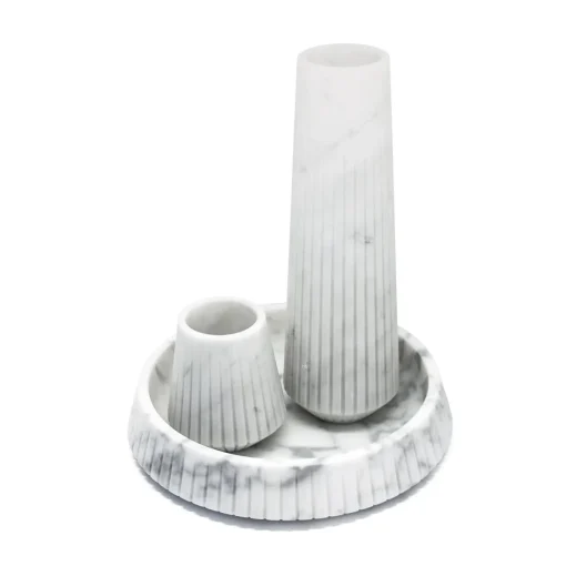 Centrotavola in marmo bianco di Carrara di Jacopo Simonetti