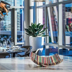 Centrotavola Rombo in vetro di Murano multicolore di Andrea Orso