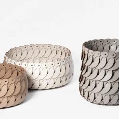 Cestino crema rotondo Alicante