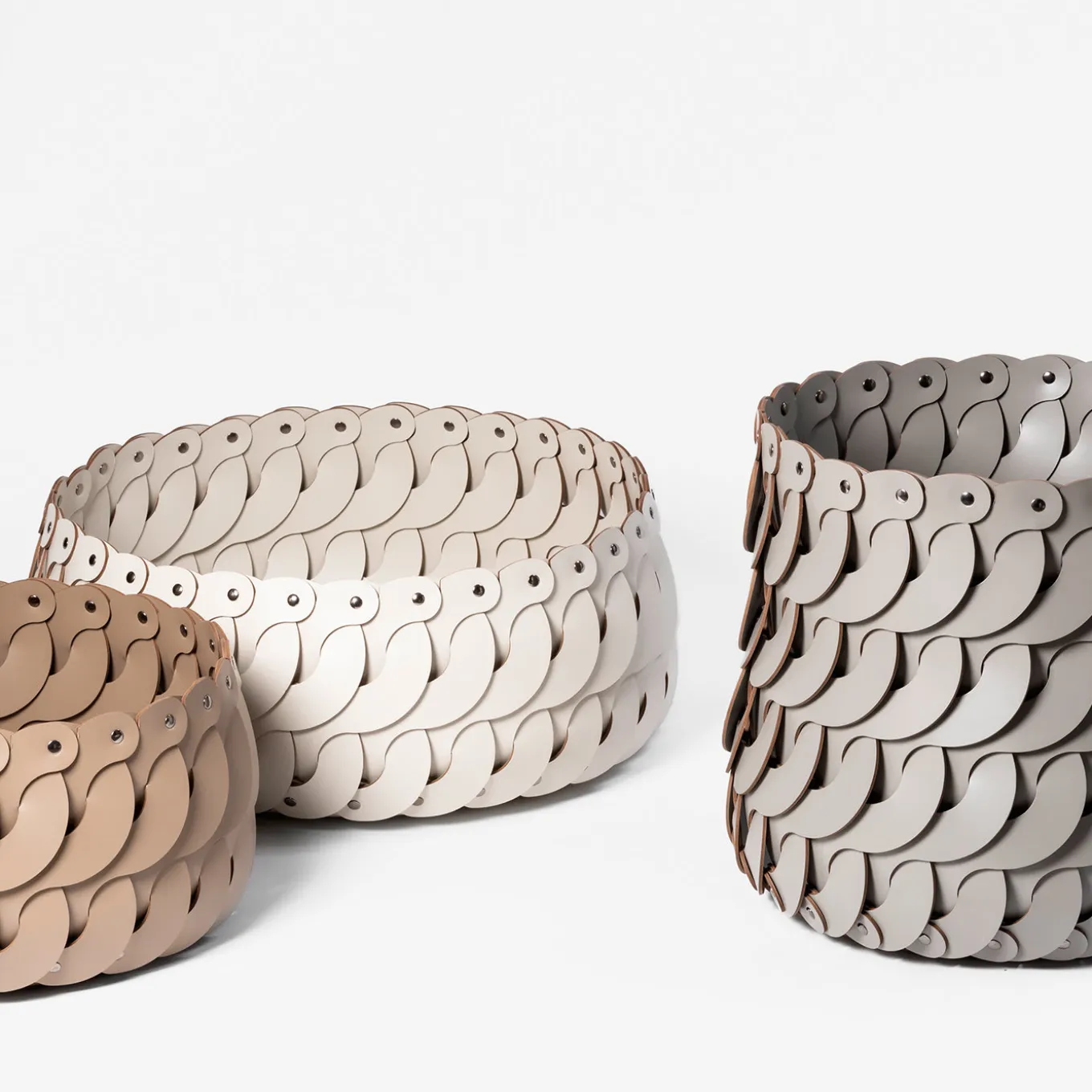 Cestino crema rotondo Alicante