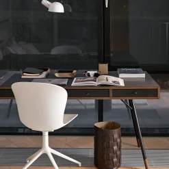 Cestino Dubai in pelle cioccolato e cappuccino