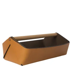 Cestino grande ocra Gino di Cristian Loddo