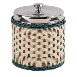 Cestino Irisin Midollo Bicolore Blu/Naturale con Porta Ghiaccio