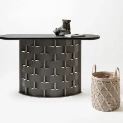 Cestino Palù Tall Large Cream di Federica Biasi