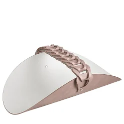 Cestino per asciugamani in pelle Riviera Ash Rose e Oyster