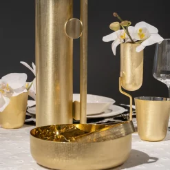 Cestino per Pane in Ottone Dorato Velvet 1 Light