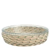Cestino per tortiere in lana blu