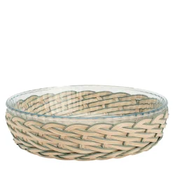 Cestino per tortiere in lana blu