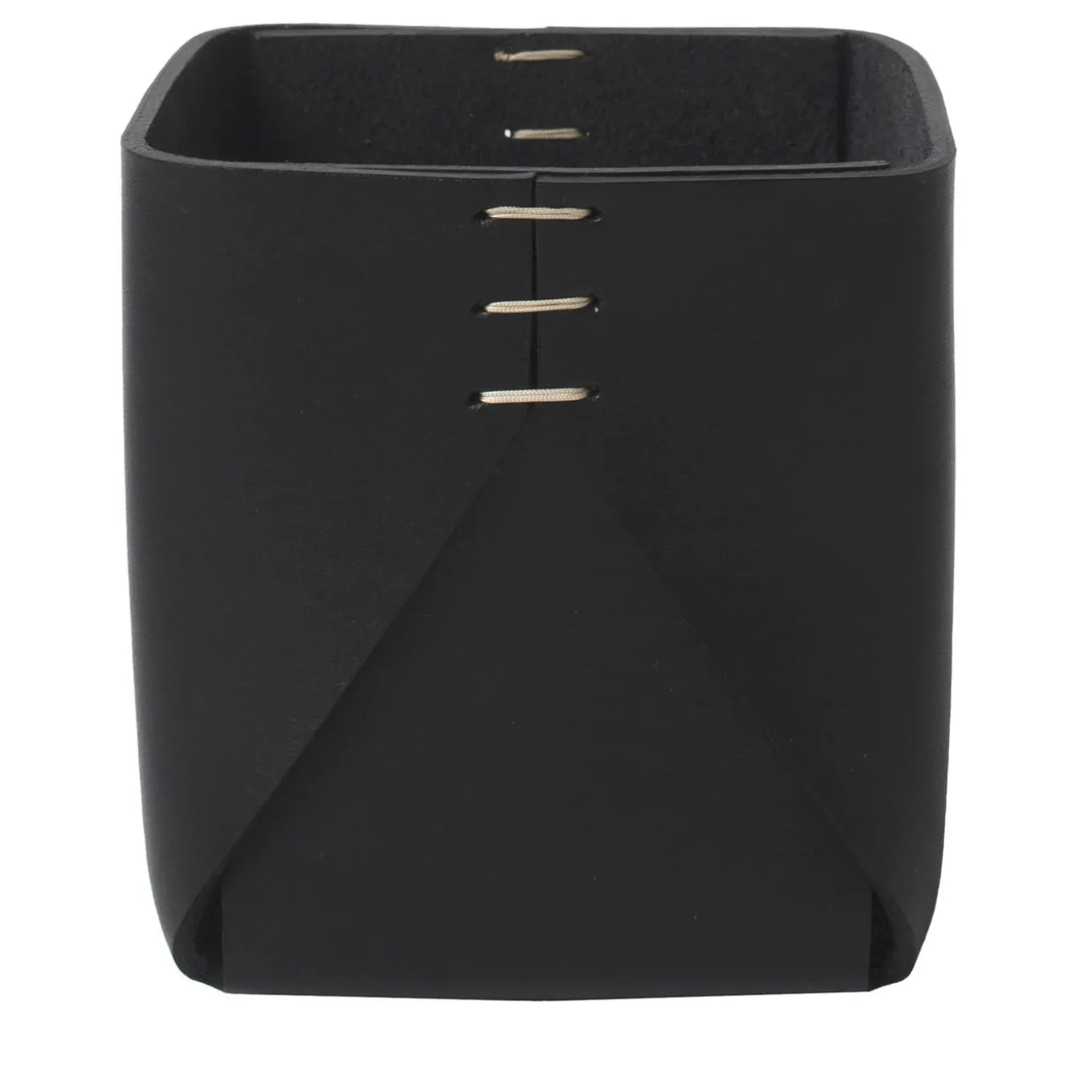 Cestino Regular Cubic nero di Oscar Maschera