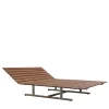 Chaise longue a slitta per esterni