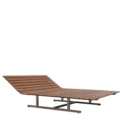 Chaise longue a slitta per esterni