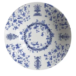 Ciotola grande in porcellana Garden Of Eden con decorazione blu