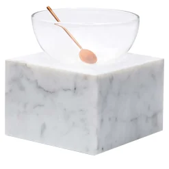 Ciotola Half Moon in marmo di Carrara