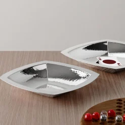 Ciotola Materia Viva Martellata Placcata argento