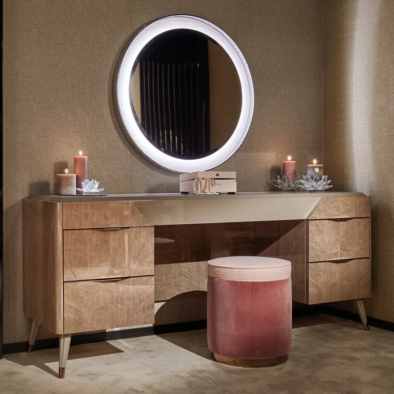 Claire Scrivania in legno grigio chiaro