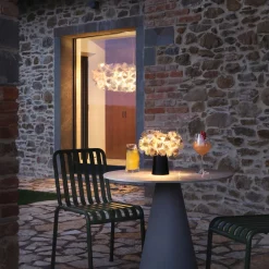 Clizia Mama Non Mama - Lampada da tavolo ricaricabile in oro e nero