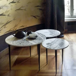 Close Up Venezia Set di tre tavolini da salotto