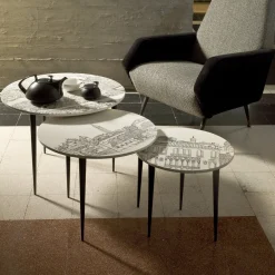 Close Up Venezia Set di tre tavolini da salotto